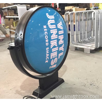 Milk Tea Shop Circular Rotary Blister Light Box